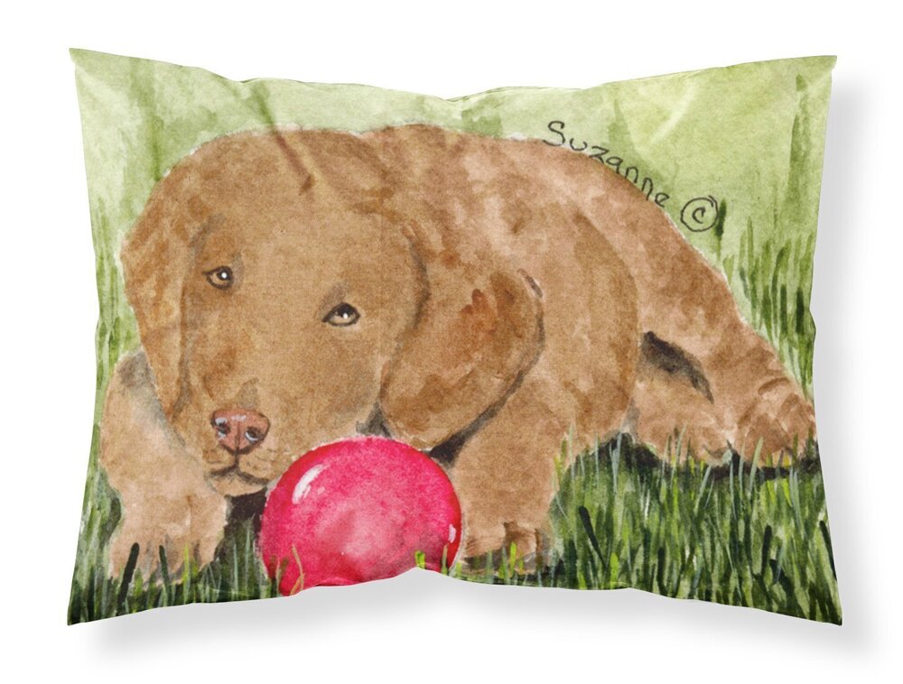 1171 SS8684PILLOWCASE Curly Coated Retriever Fabric Standard Pillowcase
